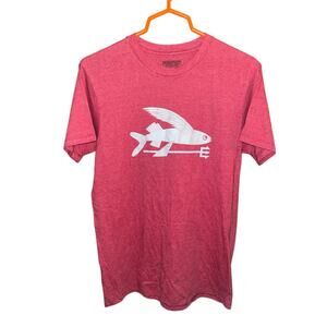 PATAGONIA Red Flying Fish Tee Men’s Medium Cotton